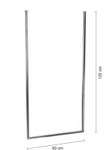 Wieszak sufitowy pojedynczy chrom M - imagine 3