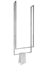 Wieszak na ręczniki sufitowy podwójny stal nierdzewna chrom M