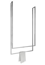 Wieszak na ręczniki sufitowy podwójny stal nierdzewna chrom L