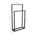 Wieszak na ręczniki stojący metalowy B S - imagine 6