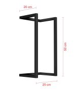 Wieszak ścienny na ręczniki Loft 50 cm - imagine 3