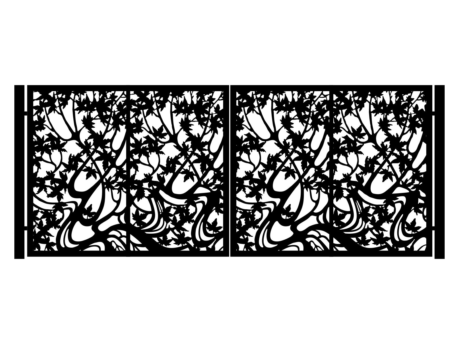 bds000-bot02-170-cza Poarta metalica Camilla 400×170 cm - imagine 1