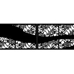 Poarta metalica Luna 400×120 cm