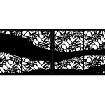 Poarta metalica Luna 400×150 cm