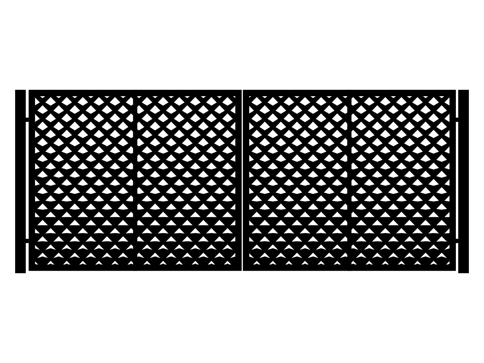 bds000-geo04-170-cza Poarta metalica Dina 400×170 cm - imagine 1