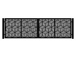 Poartă cu două canaturi Elena 400×120 cm