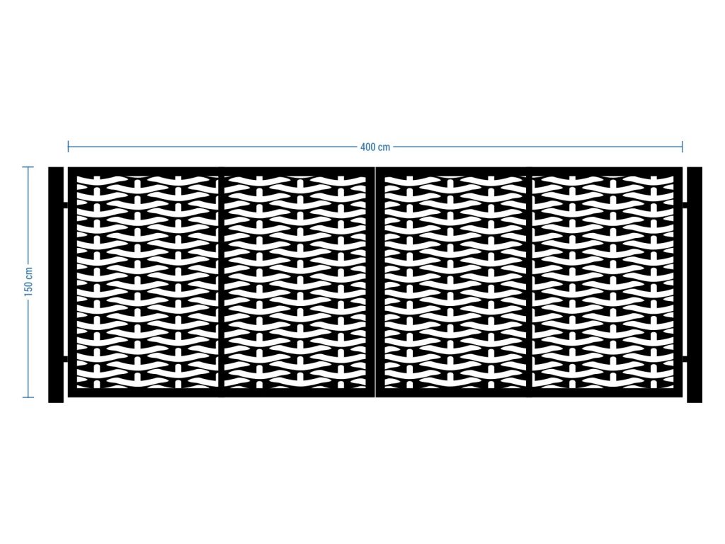 Poarta metalica Nina 400×150 cm - imagine 2