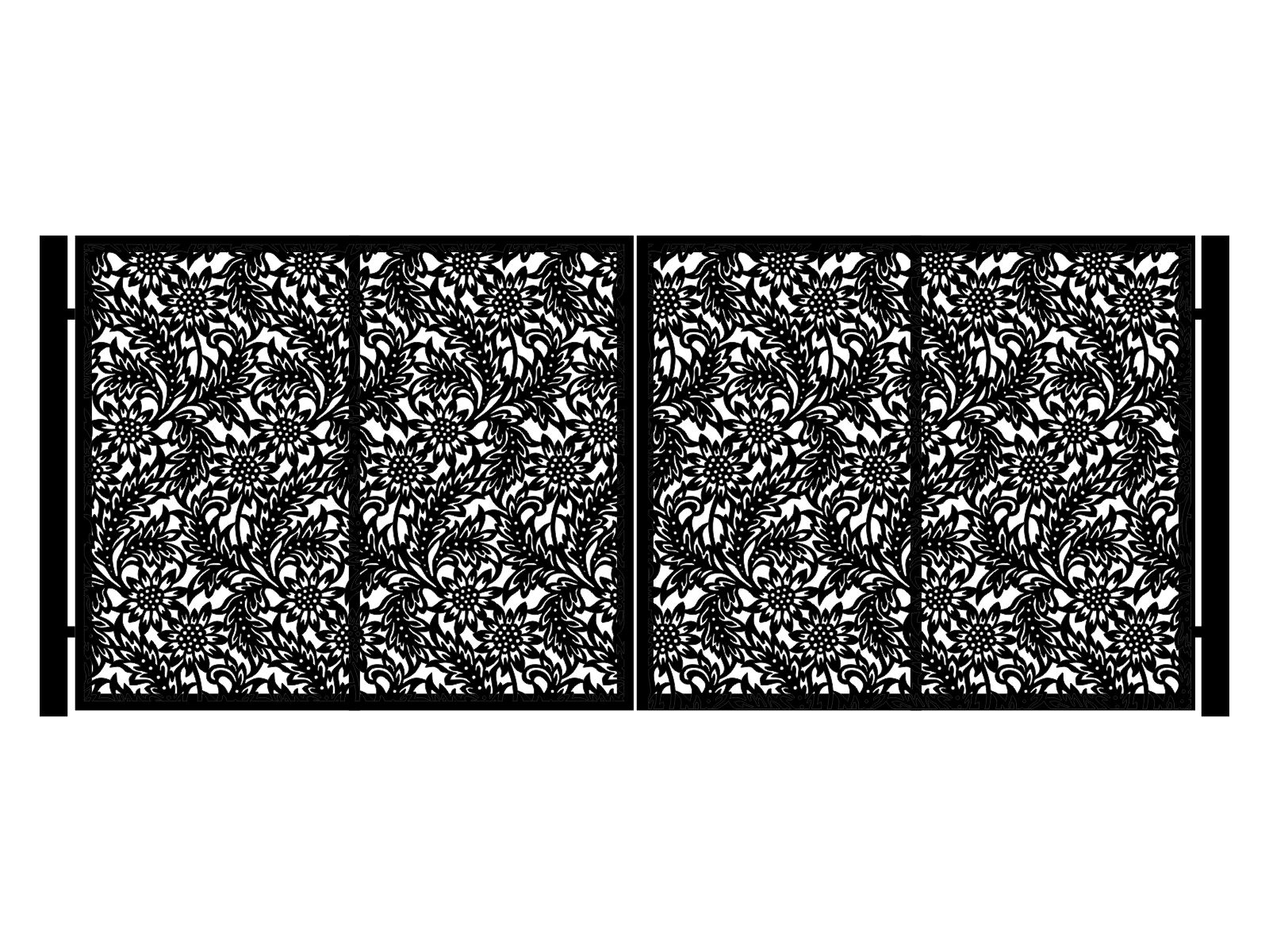 bds000-klas04-170-cza Poarta metalica Lisa 400×170 cm - imagine 1