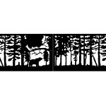 Poarta metalica Olivia 400×120 cm