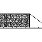Poarta culisanta Nicola 600×170 cm