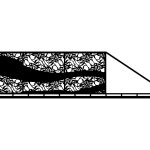 Poarta culisanta Luna 600×150 cm