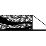 Poarta culisanta Luna 600×170 cm