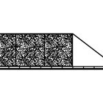 Poarta culisanta Zina 600×170 cm