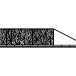 Poarta culisanta Margarita 400×120 cm