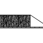 Poarta culisanta Margarita 600×150 cm