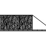 Poarta culisanta Margarita 600×170 cm