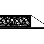Poarta culisanta Terina 600×150 cm