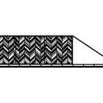 Poarta culisanta Mia 600×150 cm