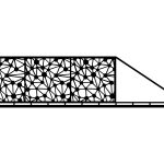 Poarta culisanta Noemi 600×150 cm