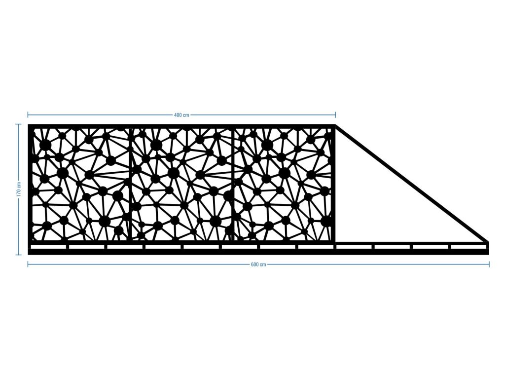Poarta culisanta Noemi 600×170 cm - imagine 2