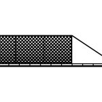 Poarta culisanta Dina 600×150 cm