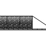 Poarta culisanta Perina 600×150 cm