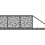 Poarta culisanta Claudia 600×150 cm
