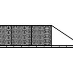 Poarta culisanta Loretta 600×150 cm
