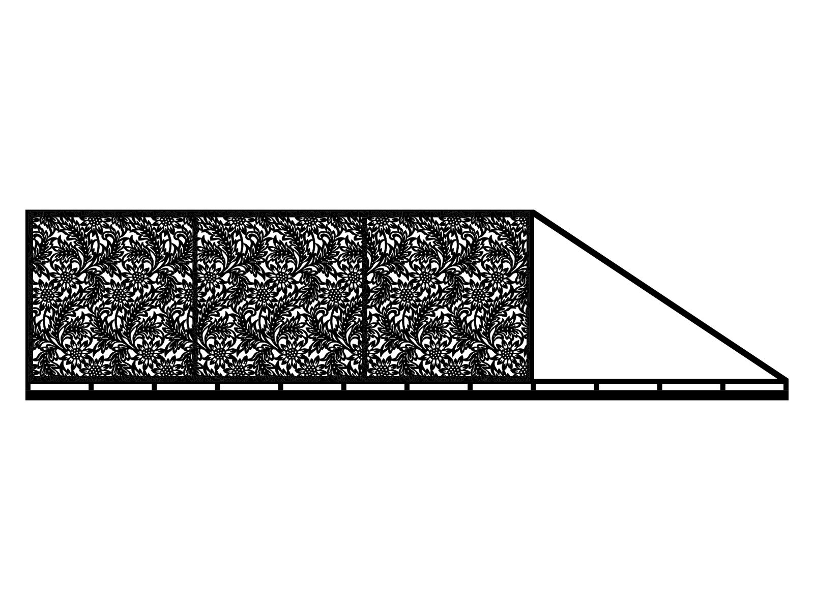 bpr000-klas04-150-cza Poarta culisanta Lisa 600×150 cm - imagine 1