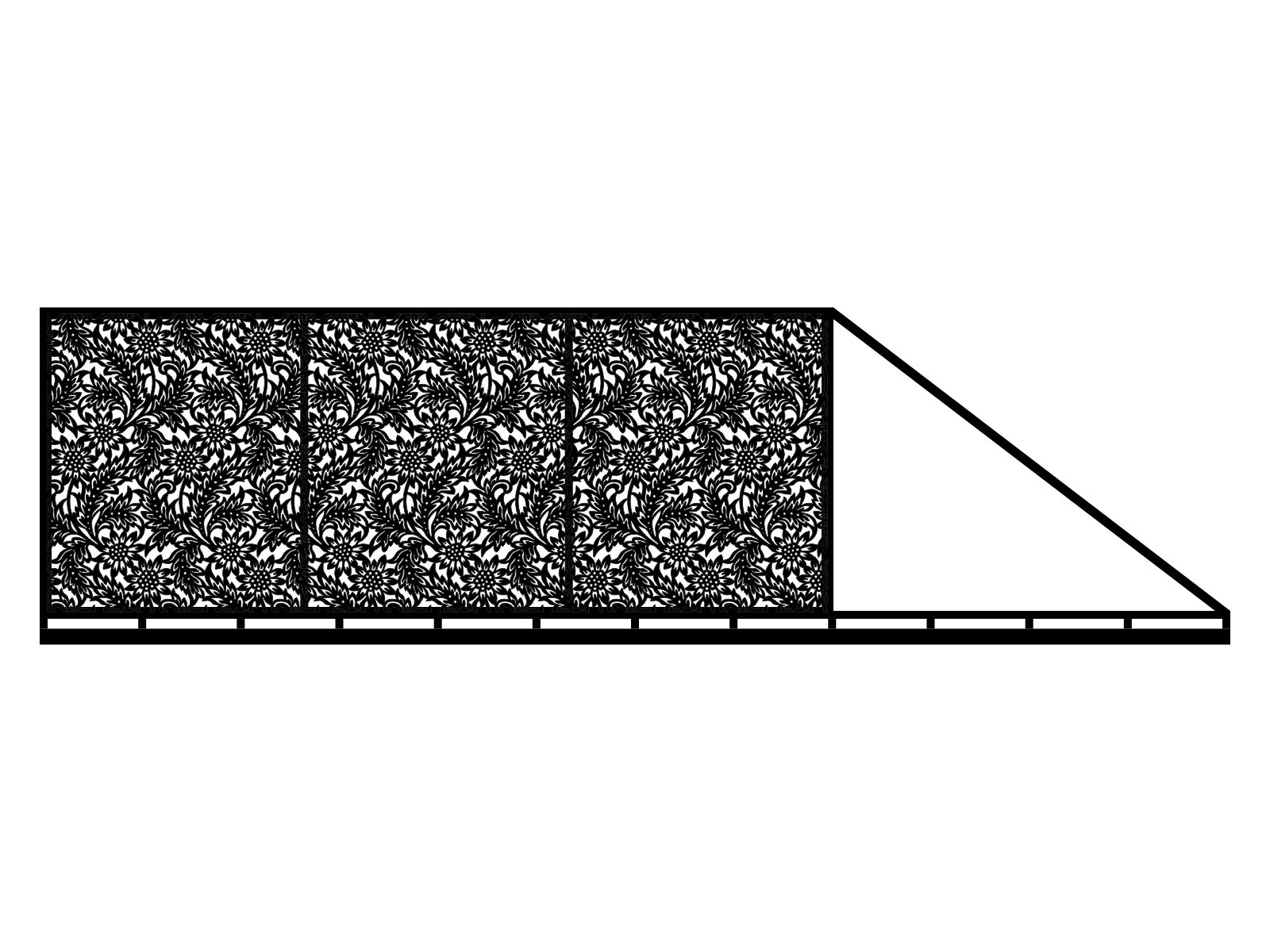 bpr000-klas04-170-cza Poarta culisanta Lisa 600×170 cm - imagine 1