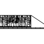 Poarta culisanta Veronica 600×150 cm