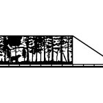 Poarta culisanta Olivia 600×150 cm