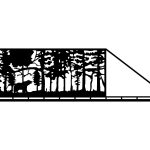 Poarta culisanta Olivia 600×170 cm