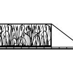 Poarta culisanta Diana 600×170 cm
