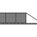 Poarta culisanta Maura 600×150 cm