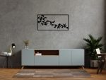 Decorațiune de perete metalică Păsări 70 cm - imagine 4