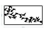 Decorațiune de perete metalică Păsări 70 cm - imagine 2