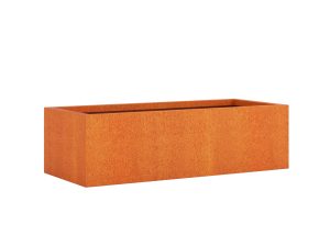 Jardinieră de grădină metalică Corten 45x105x30 cm