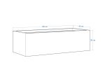 Jardinieră de grădină metalică Corten 45x105x30 cm - imagine 4