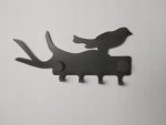 Wieszak metalowy na klucze ptak 15cm - imagine 3