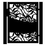 Poarta pietonala Luna 90×120 cm