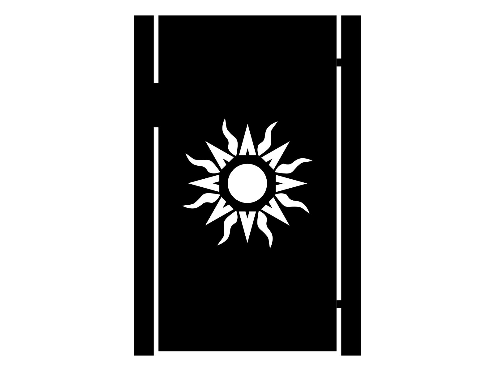 fur000-bot29-170-cza Poarta pietonala Gaia 90×170 cm - imagine 1