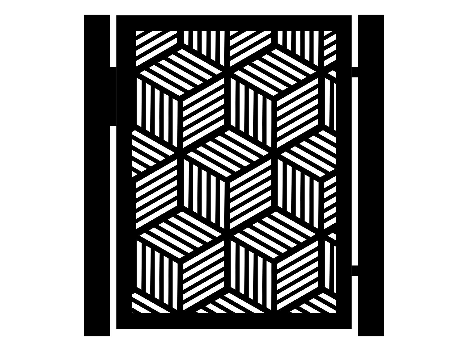 fur000-geo09-120-cza Poarta pietonala Elena 90×120 cm - imagine 1