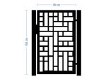 Poarta pietonala Claudia 90×150 cm - imagine 2