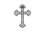 Krzyż metalowy KNS026 15 cm