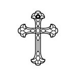 Krzyż metalowy KNS026 15 cm