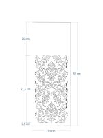 Suport pentru plante cu decor A02 30x30x80 - imagine 4