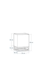 Suport pentru flori cu ghiveci adânc 30x30x40 - imagine 5