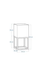 Suport pentru flori cu ghiveci adânc 30x30x60 - imagine 7