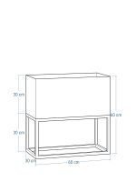 Suport pentru flori cu ghiveci adânc 30x60x60 - imagine 3